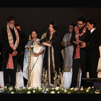 The Bachchans and Shah Rukh Khan inaugrate Kolkatta International Film Festival