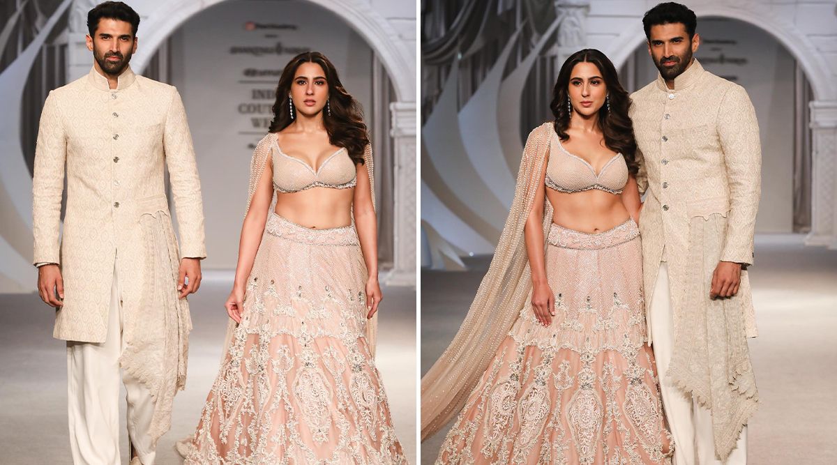 AMAZING! Aditya Roy Kapur - Sara Ali Khan Steal The SPOTLIGHT On The Ramp; Netizens Can't Help But Miss Ananya Panday! (Watch Video)