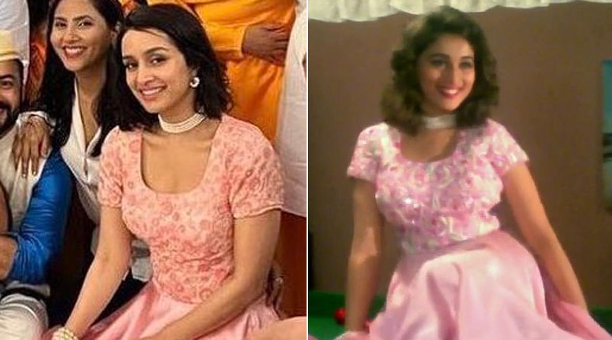Shraddha Kapoor Re-Creates Madhuri Dixit's Look From The 90's And We Cannot Have Enough Of Her CUTENESS! (View Pics)