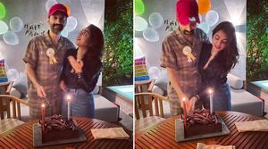 Fahadh Faasil’s birthday cake cutting pictures shared by Nazriya Nazim is beyond adorable; saying 'getting better with age'