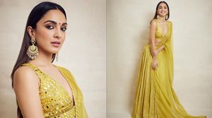 Kiara Advani looks like she is the epitome of beauty in this Monika Nidhii Lehenga
