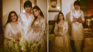 Sara Ali Khan & Ibrahim Exude Royalty In Dhanteras 2023 Pics