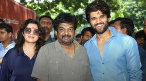 Vijay Deverakonda along with his team visited the Peddamma Talli Temple port ‘Liger’ release