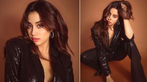 Janhvi Kapoor revisits her love for black in this stylish pantsuit