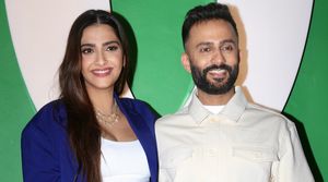 Sonam Kapoor & Anand Ahuja papped at a restaurant launch