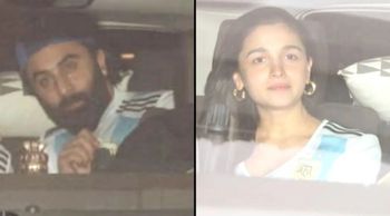Newly became parents, Ranbir Kapoor & Alia Bhatt twin in Argentina Jersey; See More here!