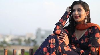 Charu Asopa Slays Style And Elegance In A Blue-Orange Anarkali For Family Functions; See PICS!