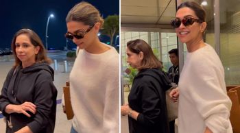 Deepika Padukone's Glamorous Airport Arrival With Mom Ujjala Padukone, Watch!