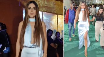 Hottest and bold actress Nia Sharma slaying her bold avatar in a Satin dress; See PICS!