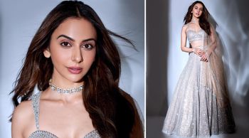 Rakul Preet Singh in a silver lehenga, our one and only shining SITAARA! Check out her sparkling images!