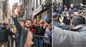 Ram Charan steals the show and heart as he arrives at the Good Morning America 3; Meets his fans and clicks a selfie!