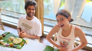 Vijay Deverakonda and Ananya Panday relish Malayali cuisine as they promote Liger in Kochi