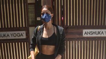 Ananya Pandey spotted outside Anushka Yoga at Bandra