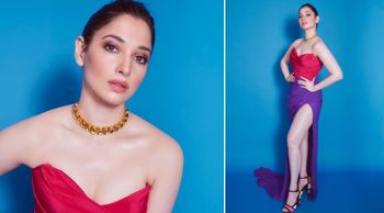 Tamannaah brings Jessica Rabbit vibes in this slit dress to Global Spa Awards