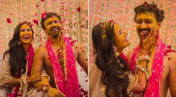 Katrina Kaif and Vicky Kaushal share dreamy pictures from their haldi ceremony, filling our hearts with joy