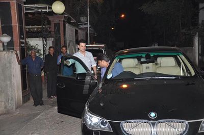 Arbaaz Khan, Sanjay Kapoor, Poonam Sinha at film 'DABANGG 2' special screening