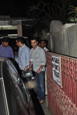Arbaaz Khan, Sanjay Kapoor, Poonam Sinha at film 'DABANGG 2' special screening