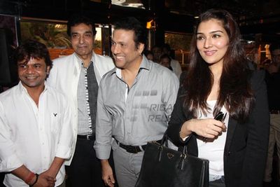 Govinda with daughter Narmada at announcement of 1st Bright Awards
