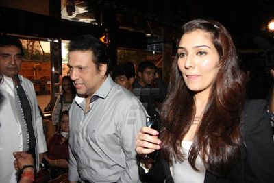 Govinda with daughter Narmada at announcement of 1st Bright Awards