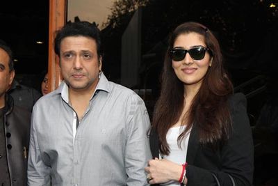 Govinda with daughter Narmada at announcement of 1st Bright Awards