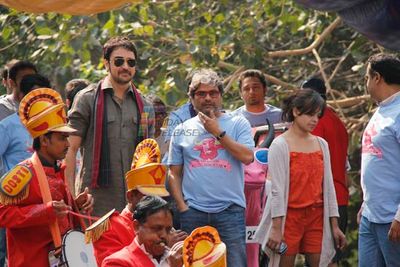Imran Khan promoting MATRU KI BIJLEE KA MANDOLA at Red Bull Soapbox Race 2012 in Bandra