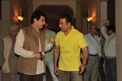 Kamal Haasan, Pooja Kumar, Andrea Jeremiah at film 'VISHWAROOP' press meet