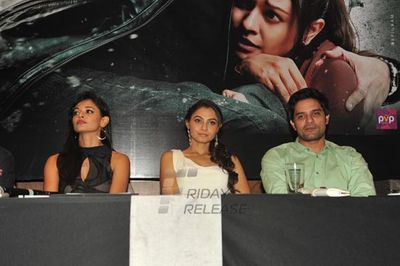 Kamal Haasan, Pooja Kumar, Andrea Jeremiah at film 'VISHWAROOP' press meet