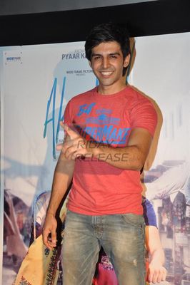 Kartik Tiwari and Nushrat Bharucha at promo launch of film 'AKAASH VANI'