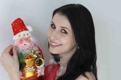 Model Claudia Ciesla Christmas Special Photo Shoot