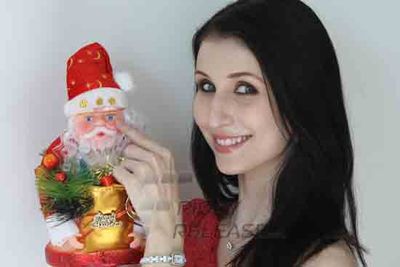 Model Claudia Ciesla Christmas Special Photo Shoot