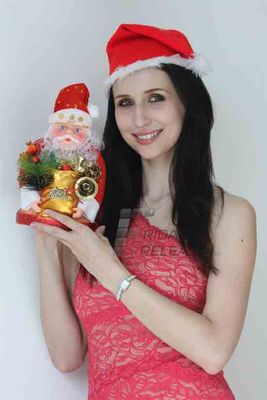 Model Claudia Ciesla Christmas Special Photo Shoot