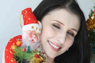 Model Claudia Ciesla Christmas Special Photo Shoot