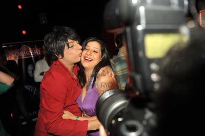 Monica Bedi, Kashmira Shah, Ravi Kishen at Sambhavana Seth's birthday party