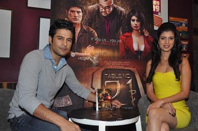 Rajeev Khandelwal and Tena Desae at Cafe Coffee Day promoting film 'TABLE NO. 21'