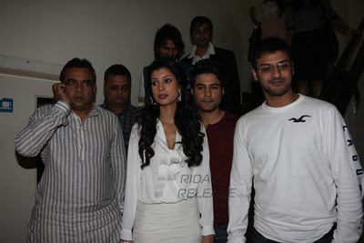 Rajeev Khandelwal, Tena Desai, Paresh Rawal at film 'TABLE NO.21' music launch at 91.1 FM Radio City Studios