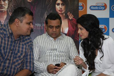 Rajeev Khandelwal, Tena Desai, Paresh Rawal at film 'TABLE NO.21' music launch at 91.1 FM Radio City Studios