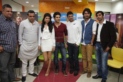 Rajeev Khandelwal, Tena Desai, Paresh Rawal at film 'TABLE NO.21' music launch at 91.1 FM Radio City Studios