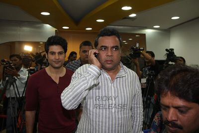 Rajeev Khandelwal, Tena Desai, Paresh Rawal at film 'TABLE NO.21' music launch at 91.1 FM Radio City Studios