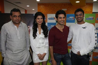 Rajeev Khandelwal, Tena Desai, Paresh Rawal at film 'TABLE NO.21' music launch at 91.1 FM Radio City Studios