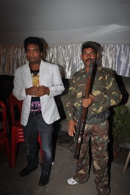 Real dacoits Maan Singh, Mangal Singh & Renu Yadav at music launch of film 'BEEHAD - THE RAVINES'