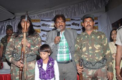 Real dacoits Maan Singh, Mangal Singh & Renu Yadav at music launch of film 'BEEHAD - THE RAVINES'