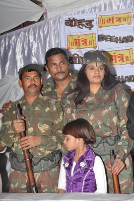 Real dacoits Maan Singh, Mangal Singh & Renu Yadav at music launch of film \'BEEHAD - THE RAVINES\'