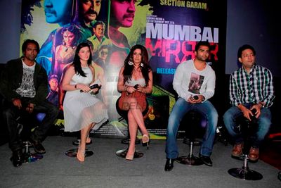 Sachiin Joshi, Urvashi Sharma, Vimala Raman, Zara at film MUMBAI MIRROR promo launch