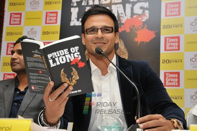 Vivek Oberoi and Tulip Joshi at launch of book PRIDE OF LIONS by Captain Vinod Shankar Nair