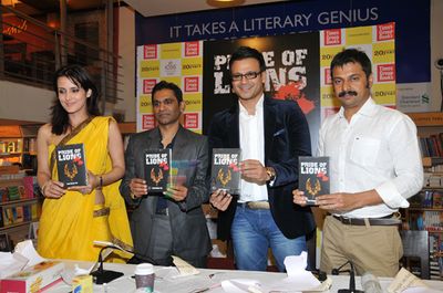 Vivek Oberoi and Tulip Joshi at launch of book PRIDE OF LIONS by Captain Vinod Shankar Nair