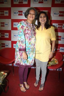 Acting maestros Amol Palekar, Ashok Saraf and  Nivedita Saraf promote Marathi film 'We Are On..Houn Jaoo Dya' at BIG FM Studios
