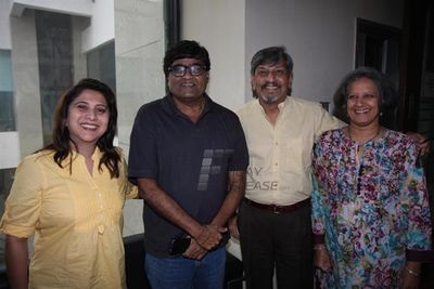 Acting maestros Amol Palekar, Ashok Saraf and  Nivedita Saraf promote Marathi film \'We Are On..Houn Jaoo Dya\' at BIG FM Studios