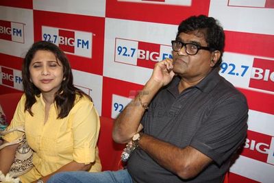 Acting maestros Amol Palekar, Ashok Saraf and  Nivedita Saraf promote Marathi film 'We Are On..Houn Jaoo Dya' at BIG FM Studios