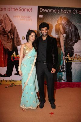 Actors Aditya Roy Kapur & Shraddha Kapoor at the first look launch of 'AASHIQUI 2'