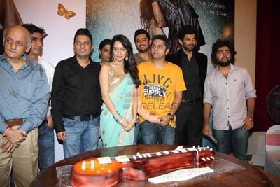 Actors Aditya Roy Kapur & Shraddha Kapoor at the first look launch of 'AASHIQUI 2'